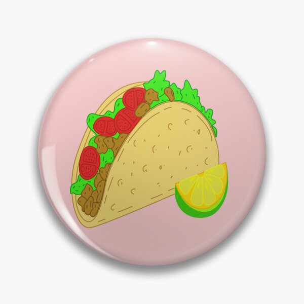 Item preview, Cute Taco with Lemon Slice, Taco food, kawaii food designed and sold by RS4you.