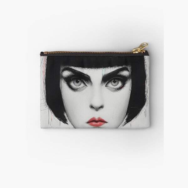 Item preview, Fierce Gothic Bob Punk Girl Portrait designed and sold by Shoot-The-Moon.