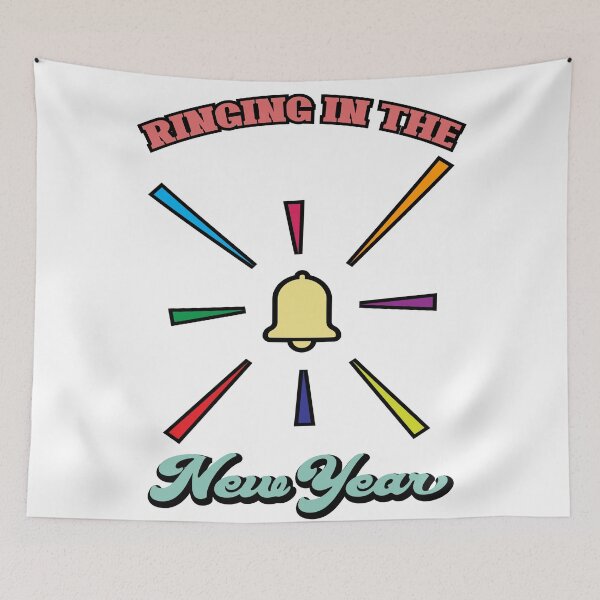 Item preview, Ringing In The New Year Retro Bell Colorful T-Shirt designed and sold by Stag Prime Shop.