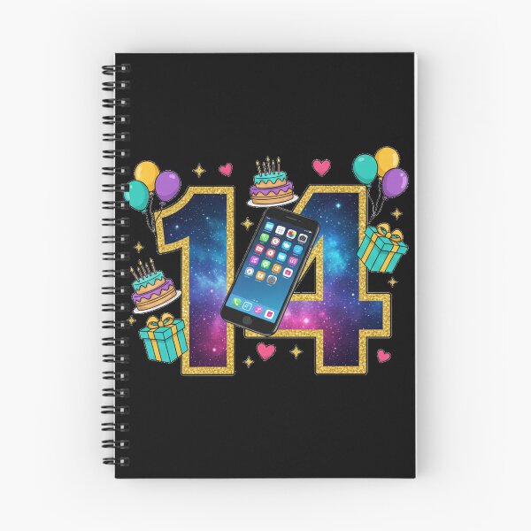 Item preview, Birthday, Number, 14, Fourteenth Birthday, Smartphone, Social Media, Teenager, Cool, Digital, Celebration, Gift Idea designed and sold by DarkNight9.
