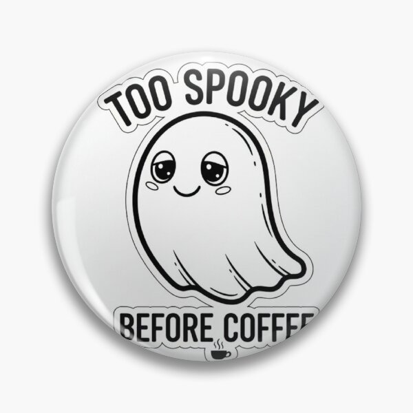 Item preview, Awkward Ghost - Cute Black and White Doodle designed and sold by PrintByte.