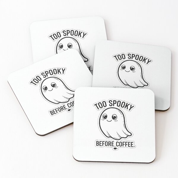 Item preview, Awkward Ghost - Cute Black and White Doodle designed and sold by PrintByte.