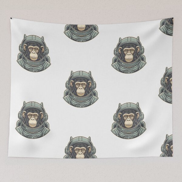 Item preview, AN ASTRONAUT MONKEY designed and sold by infinitearte.
