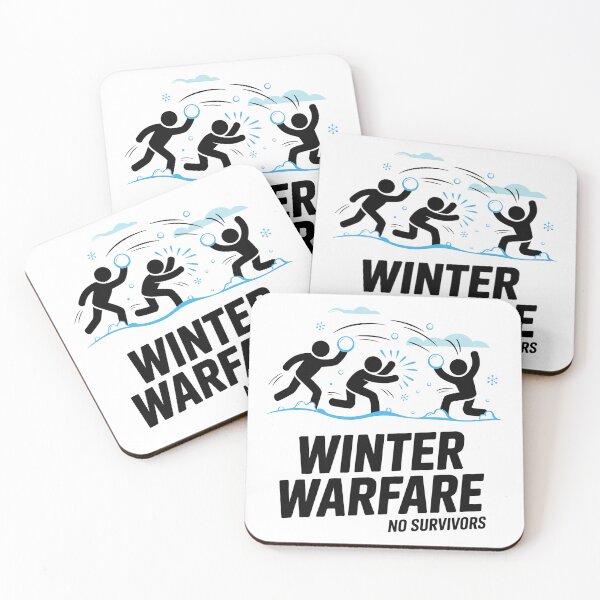 Item preview, Winter Warfare Funny Snowball Battle designed and sold by MonkiFlipp.