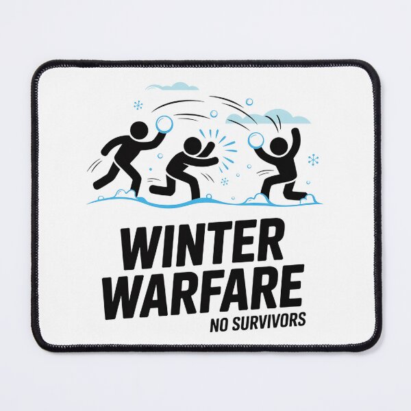 Item preview, Winter Warfare Funny Snowball Battle designed and sold by MonkiFlipp.