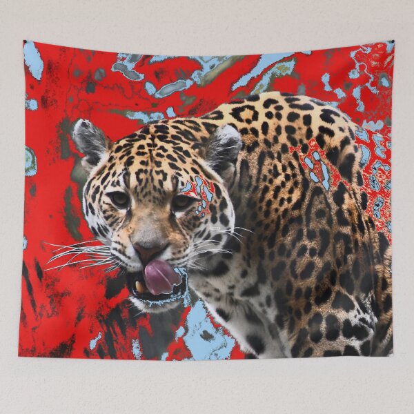 Item preview, Jaguar portrait – Intense gaze and majestic wildness / Swiss Artwork Photography designed and sold by Raphael Wolf.