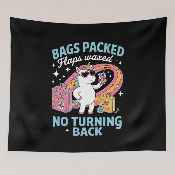 Item preview, Bags Packed Flaps Waxed No Turning Back Adult Humor5  designed and sold by KotexTemu.
