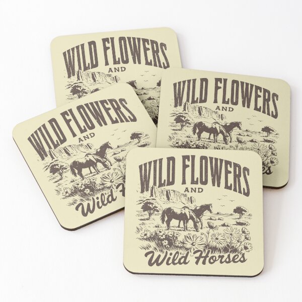 Item preview, Wild Horses & Wildflowers Vintage Western Rural  designed and sold by Y-Vibes.