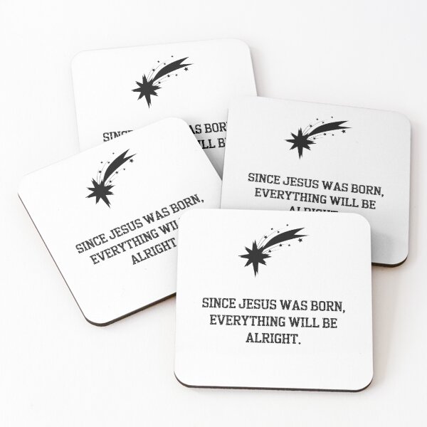 Item preview, Star of Bethlehem – “Everything Will Be Alright, Since Jesus Was Born” Minimalist Christian Design designed and sold by Kindloom.