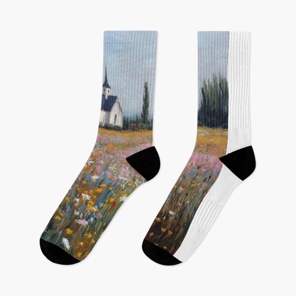 Item preview, Chapel in Wildflower Field designed and sold by lautir.