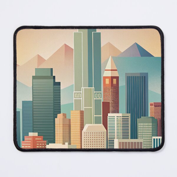 Item preview, Minimalist skyline of Denver designed and sold by paulrommer.