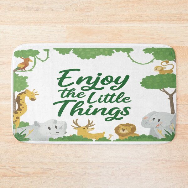 Item preview, Enjoy the Little Things – Positive Quote Minimalist Typography | Motivational Aesthetic Tee designed and sold by TrendMixDesigns.