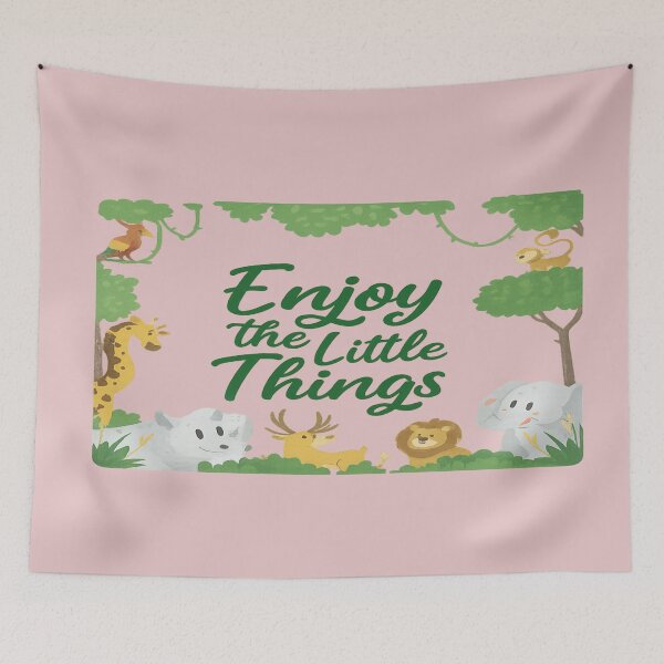 Item preview, Enjoy the Little Things – Positive Quote Minimalist Typography | Motivational Aesthetic Tee designed and sold by TrendMixDesigns.