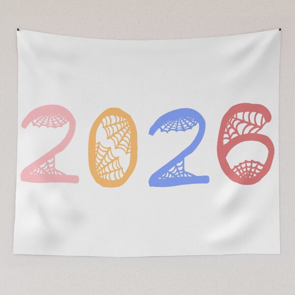 Item preview, 2026 Cute Spiderweb Pattern Colorful New Year T-Shirt designed and sold by Stag Prime Shop.