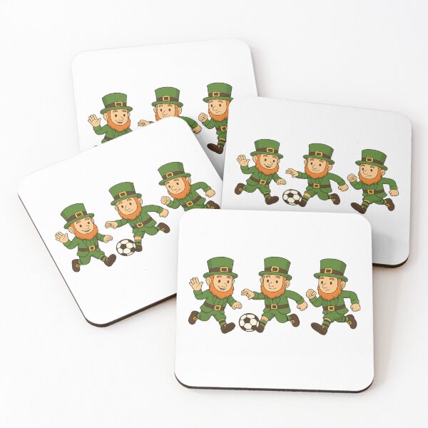 Item preview, Leprechauns playing football / soccer  designed and sold by JamesDunican.