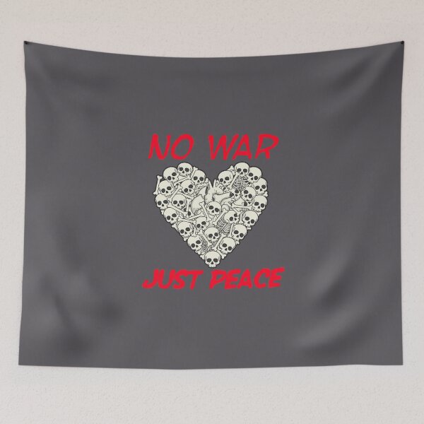 Item preview, No War Just Peace — Skull Heart Protest designed and sold by INNERSELFART.