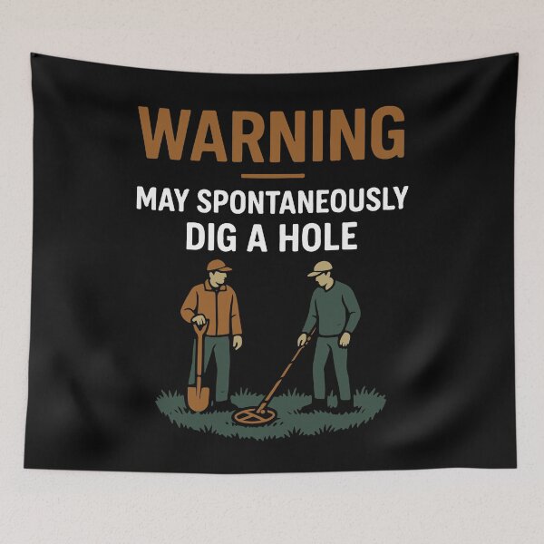 Item preview, Warning May Spontaneously Dig A Hole Treasure designed and sold by LuminOrb.