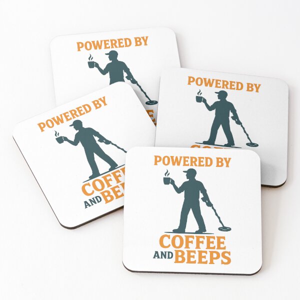 Item preview, Powered By Coffee And Beeps Metal Detecting designed and sold by LuminOrb.