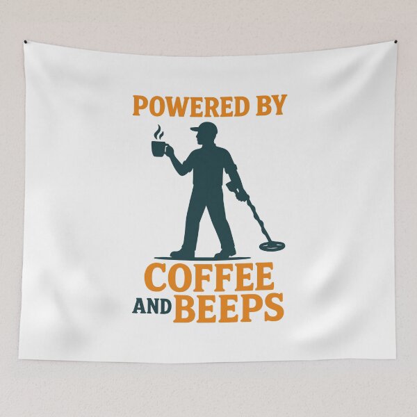 Item preview, Powered By Coffee And Beeps Metal Detecting designed and sold by LuminOrb.