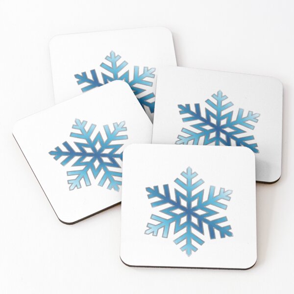 Item preview, Geometric Snowflake – Winter Blue designed and sold by Dogandesighn.