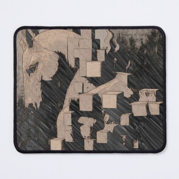 Item preview, Fragmented Knight – Surreal Glitch Chess Art designed and sold by WittyUnknown.