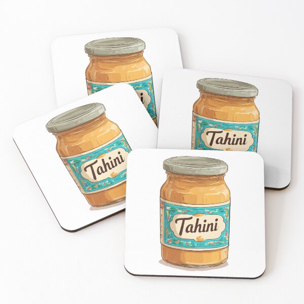 Item preview, Classic Tahini Jar with Ornate Label Foodie Graphic designed and sold by ChefsSpicyFits.