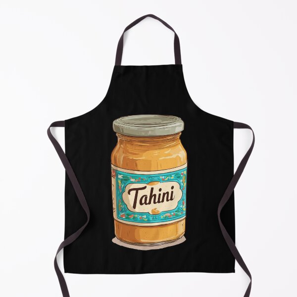 Item preview, Classic Tahini Jar with Ornate Label Foodie Graphic designed and sold by ChefsSpicyFits.