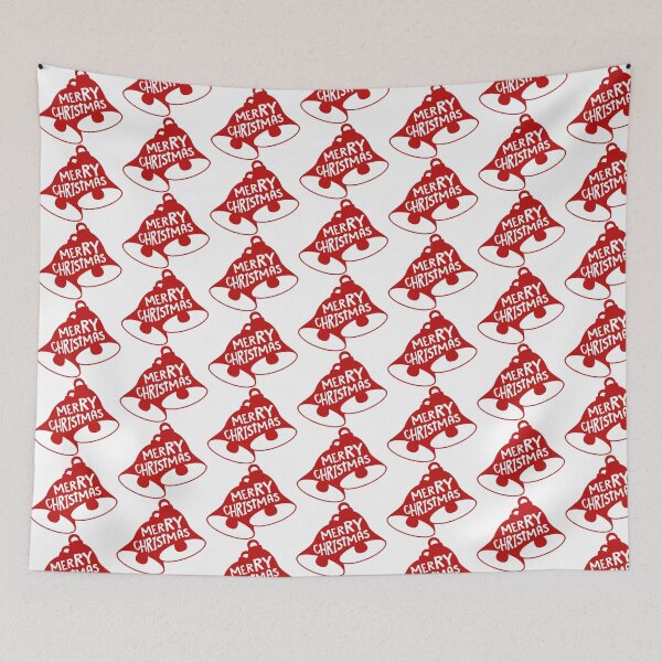 Item preview, Red Bell Silhouette – Minimalist Christmas Holiday Design designed and sold by GoldenSunsetBloom.