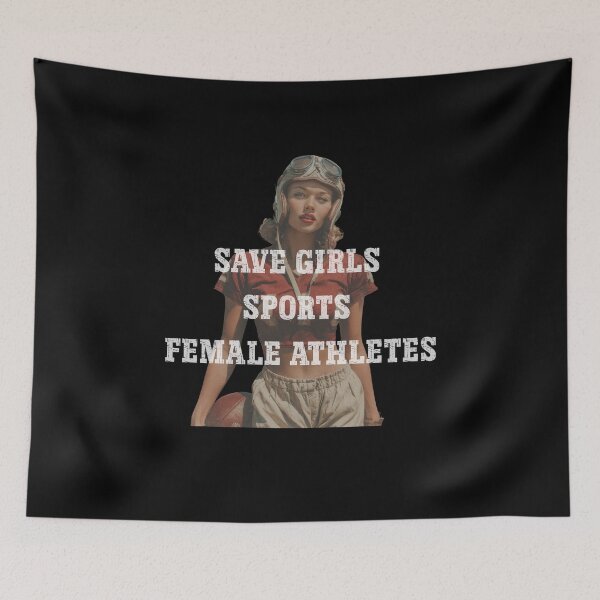 Item preview, Save Girls Sports Female Athletes designed and sold by ChillFabric.