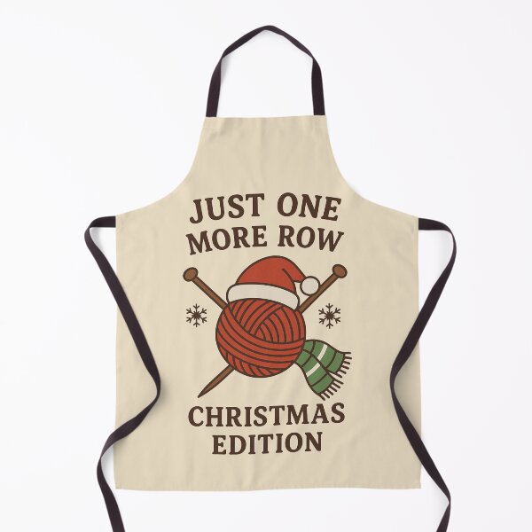 Item preview, Just One More Row – Christmas Edition | Knitting & Crochet Holiday designed and sold by smallcatvn.