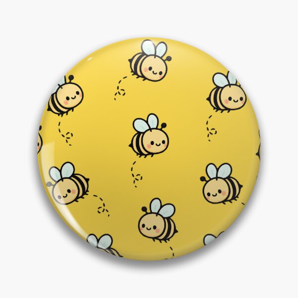 Artikelvorschau, Kawaii-Bienenmuster, niedliche fliegende Bienen entworfen und verkauft von imperiumpublicitario .