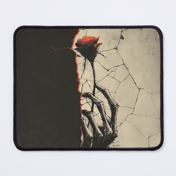 Item preview, Gothic Skeleton Hand Offering Red Rose Grunge designed and sold by Shoot-The-Moon.
