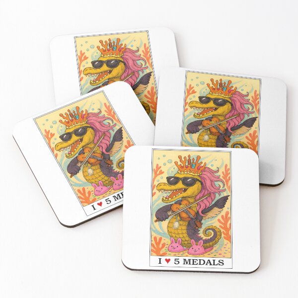 Item preview, The Candle-Crowned Croc of Coral Cabaret (TOP 5 MEDALS) designed and sold by TOP5MEDALS.