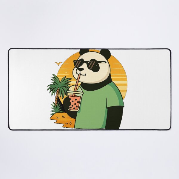 Item preview, Chill Panda Boba Tee – Cute Bubble Tea Panda Summer Beach T-Shirt designed and sold by KDesignCrafts.