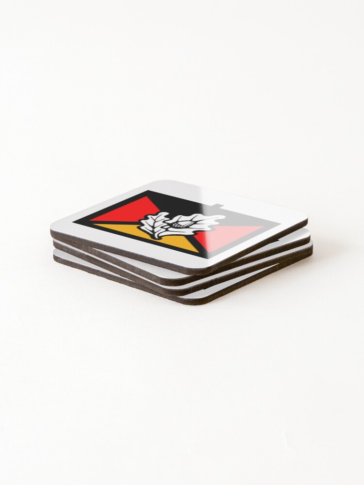 Thumbnail 4 of 5, Coasters (Set of 4), German Combat Course; Tactical Sign; designed and sold by StickerApe.