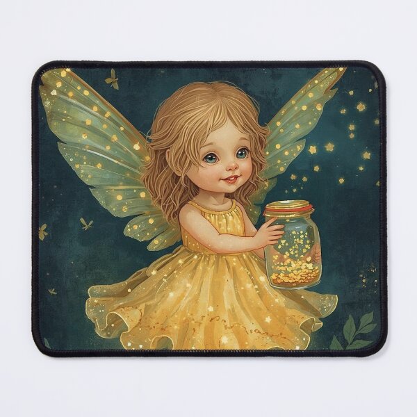 Item preview, Firefly Fairy Angel – Glowing Cottagecore Cutie designed and sold by Deezyned.