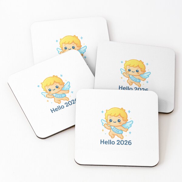 Item preview, Hello 2026 – Cute New Year Baby Angel designed and sold by CyberCharm.