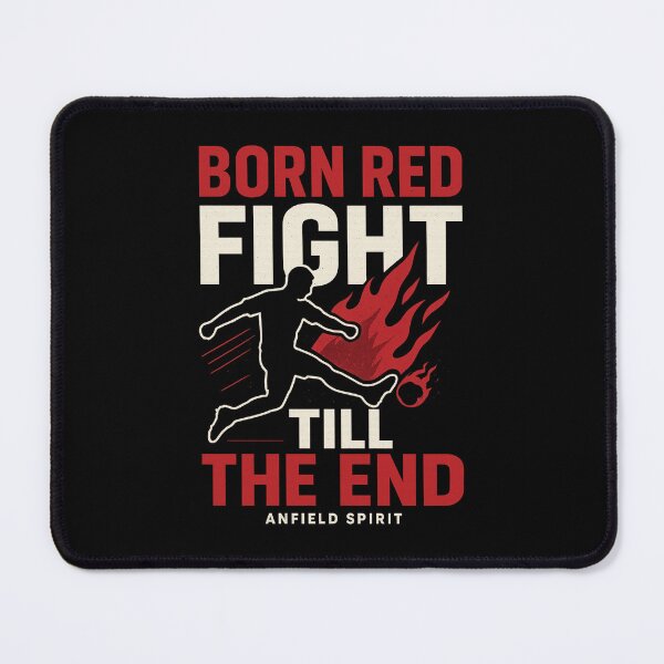 Item preview, Nacido Rojo, Lucha Hasta el Final – Espíritu de Anfield | Aficionado del Liverpool designed and sold by smallcatvn.