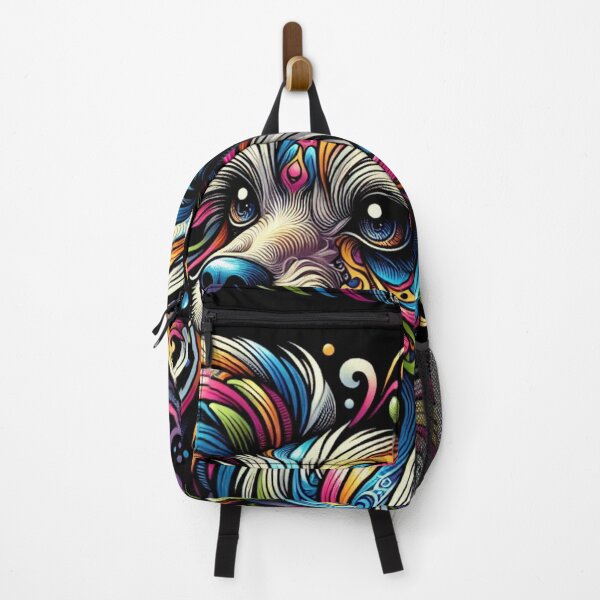 Item preview, Colorful Whimsical Chinese Crested Portrait designed and sold by Wags & Tails.