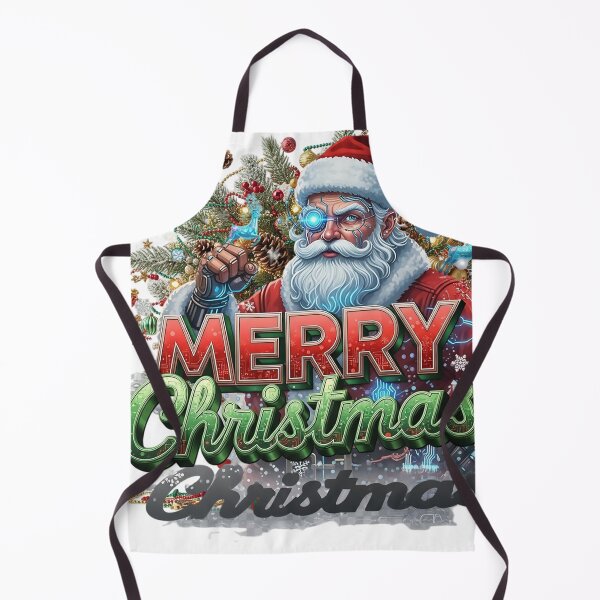 Item preview, Tech Santa with Bionic Eye Greeting designed and sold by newvisionart191.