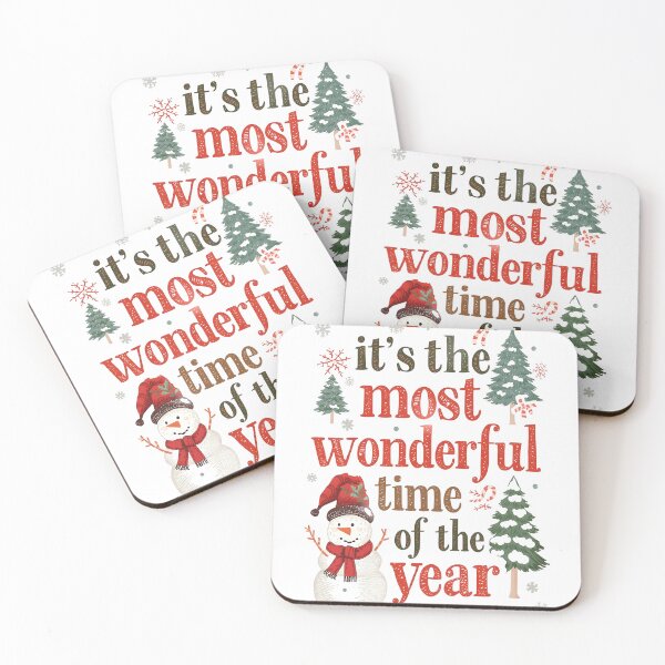 Item preview, “It’s the Most Wonderful Time of the Year Christmas Snowman T-Shirt | Vintage Holiday Typography designed and sold by Kayshies8120.