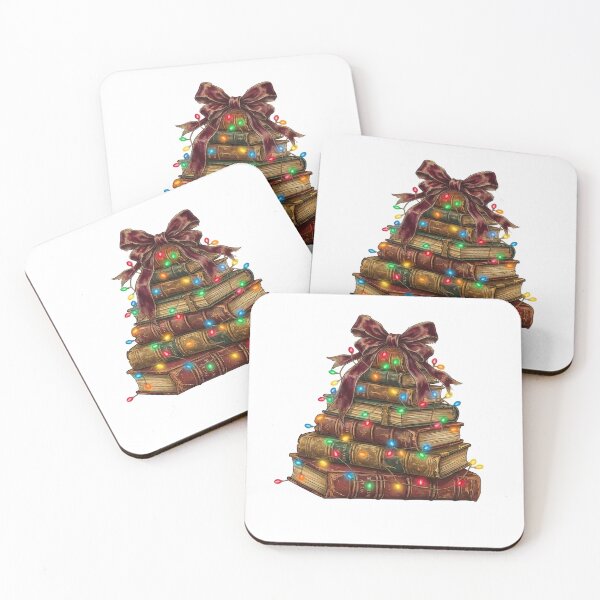Item preview, Retro Christmas Book Tree - Librarian & Teacher Holiday Reading designed and sold by minlik.