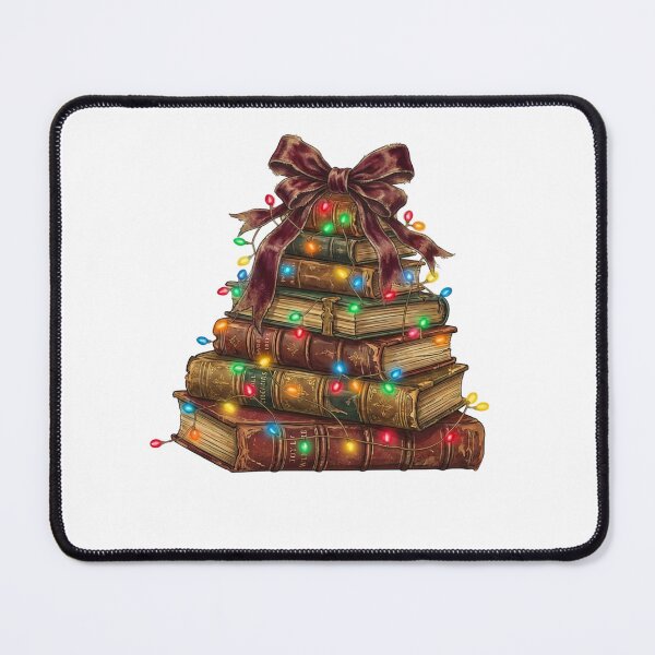Item preview, Retro Christmas Book Tree - Librarian & Teacher Holiday Reading designed and sold by minlik.