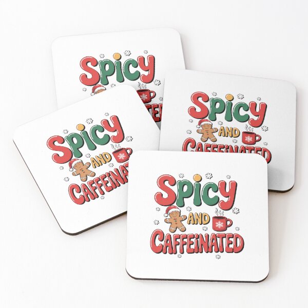 Item preview, Spicy Gingerbread Caffeinated Funny Coffee Lover Christmas designed and sold by BakeryDozen.