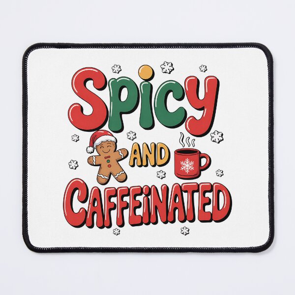 Item preview, Spicy Gingerbread Caffeinated Funny Coffee Lover Christmas designed and sold by BakeryDozen.