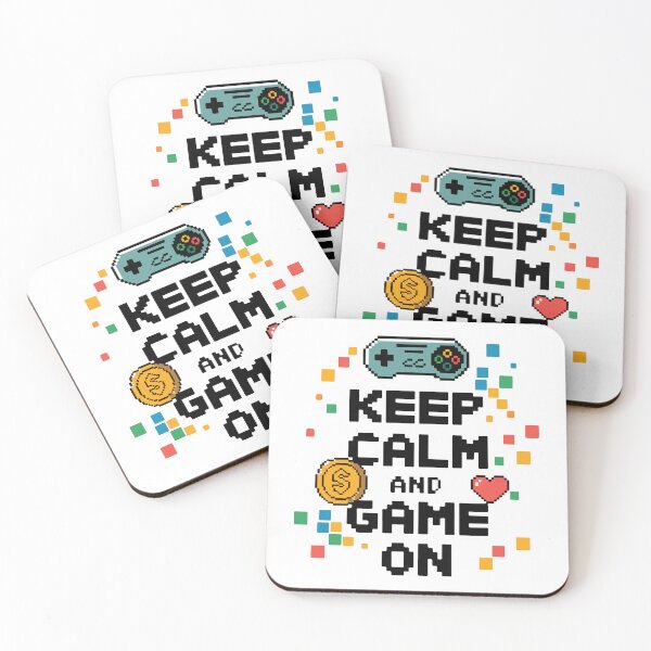 Item preview, Keep Calm and Game On Pixel Controller Art designed and sold by QuietBloom80.