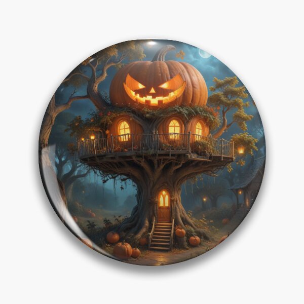 Item preview, LA GRAN CASA DE CALABAZA OTOÑO HALLOWEEN NOCHE ILUMINADA POR LA LUNA designed and sold by Theriddler1.
