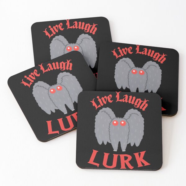 Item preview, Live Laugh Lurk Cryptidcore Nightwalker Mothman  designed and sold by SkeletonsDanger.