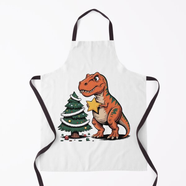 Item preview, The Struggle is Real - Sad T-Rex Decorating Christmas Tree designed and sold by BakeryDozen.