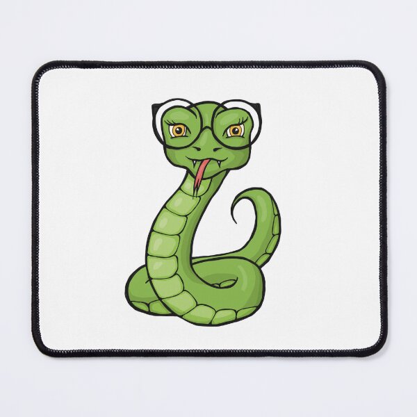 Item preview, Cute, nerdy snake with glasses, the bespectacled snake designed and sold by paintyfiction.